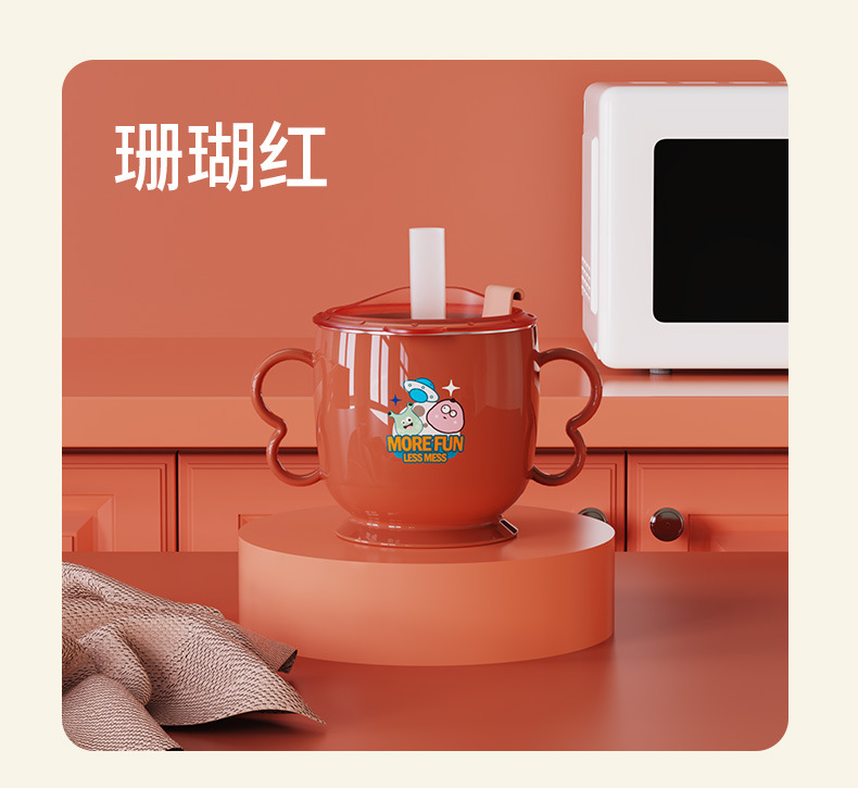 佳宜贝比儿童牛奶杯批发吸管水杯带刻度宝宝喝水杯不锈钢直口杯详情8