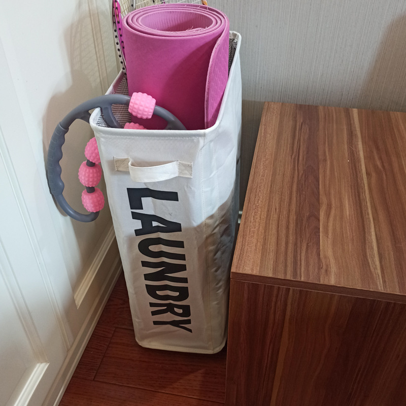 可折叠牛津布洗衣篮卫浴脏衣篓瑜伽垫收纳篮脏物篮便携洗衣篮详情17