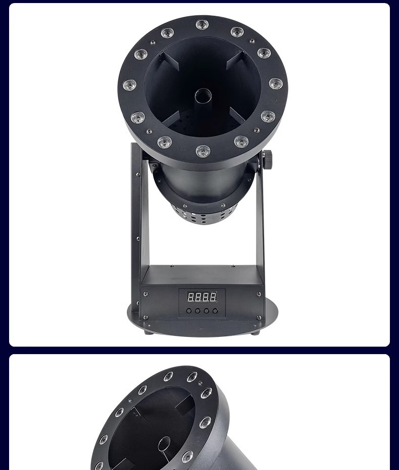 遥控电动LED喷纸机舞台烟雾机庆典开业典礼彩虹机彩纸机婚庆酒吧演出纸屑特效设备气氛道具详情18