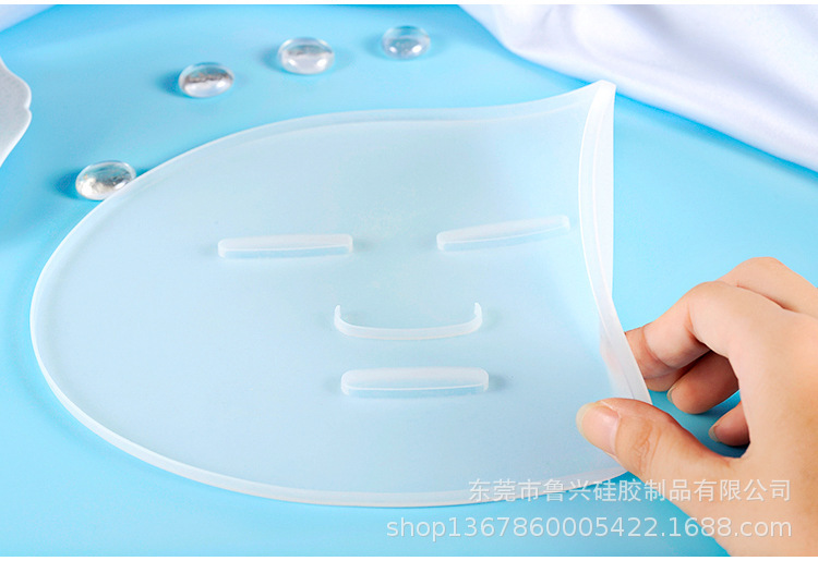 Reusable facial home no-adjustment diy tool set, seaweed mask mold tray, silicone model pic 7