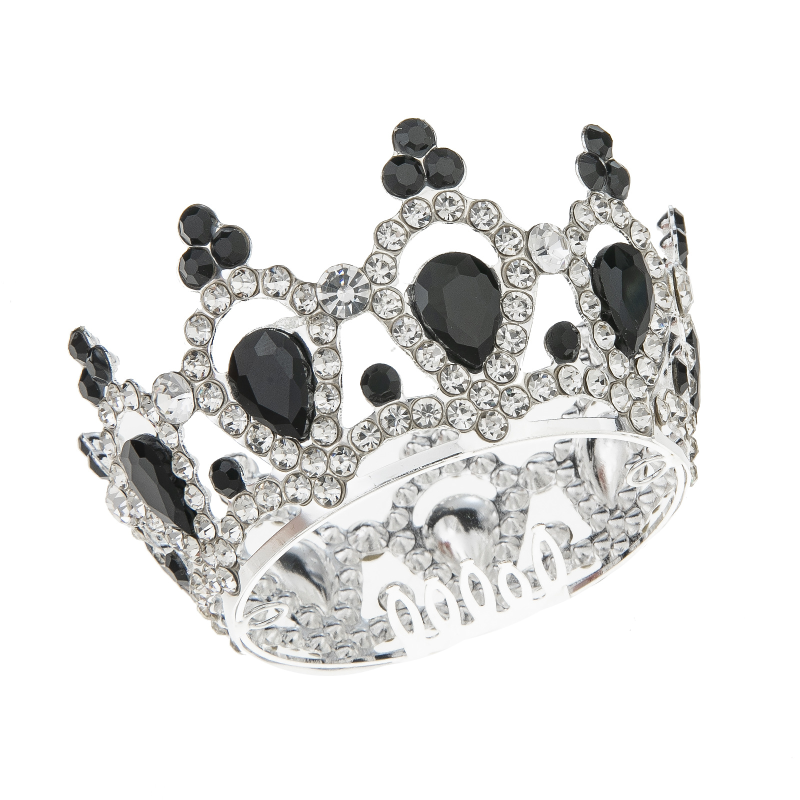 跨境新款外贸彩色水钻带梳齿儿童小满冠生日宴会派对皇冠头饰详情12