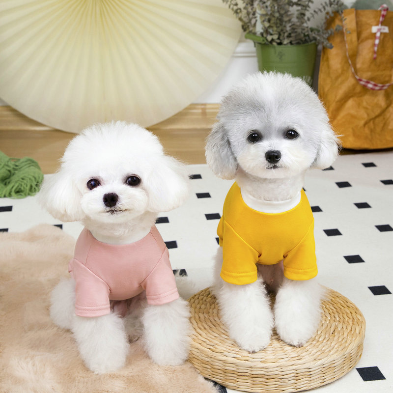 Summer dog clothing, thin T-shirt, fashionable striped Teddy Pomeranian vest, small dog pet sunshine T-shirt pic 5