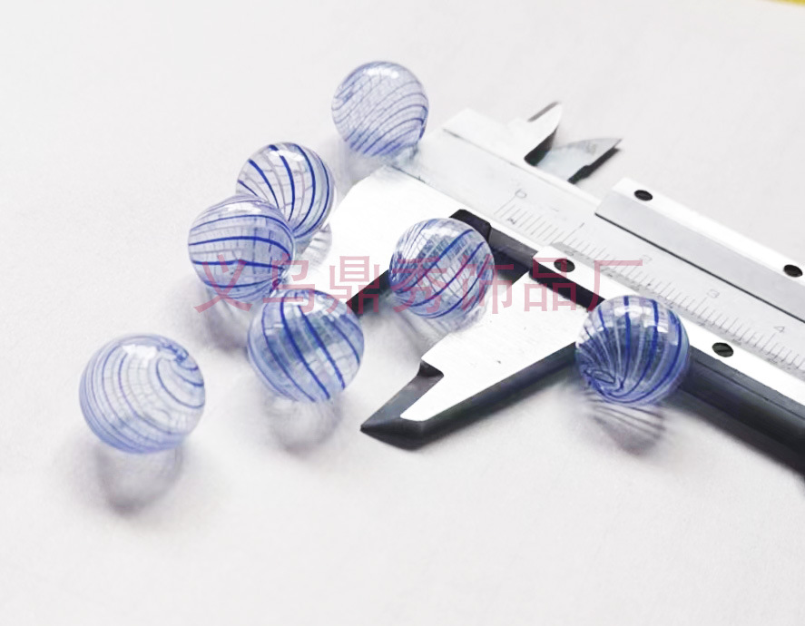 古法琉璃复古彩色空心琉璃珠琉璃泡泡琉璃球DIY仙女耳环手链项链详情4