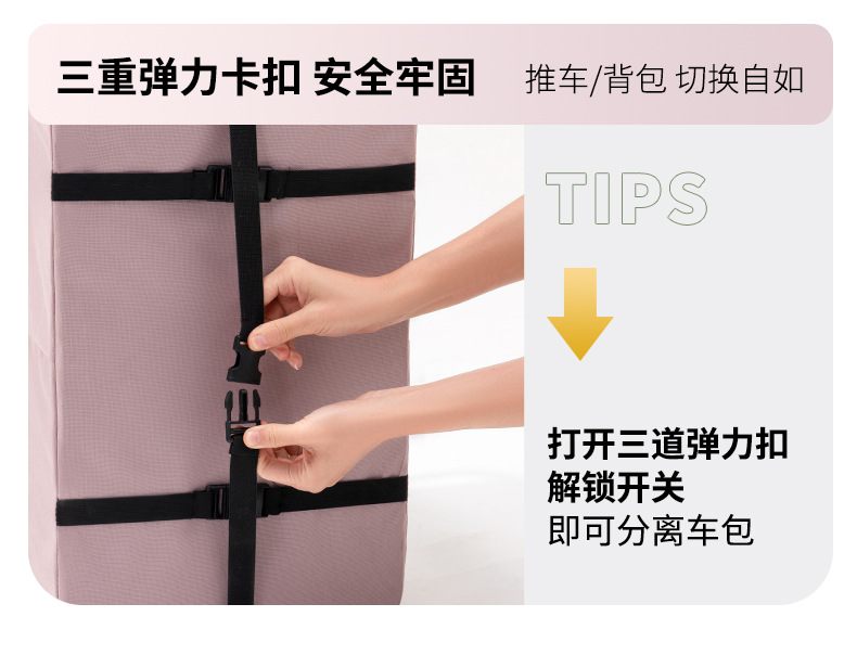 跨境宠物推车狗狗猫咪泰迪手推车外出中小型狗拉车轻便可折叠分离详情7