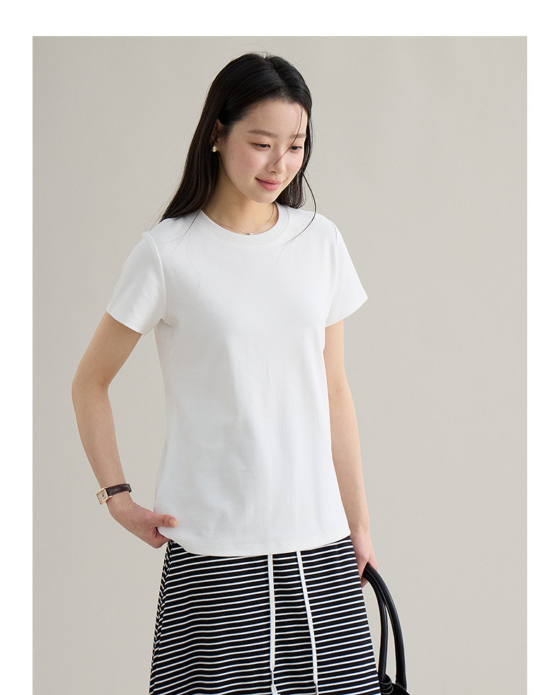 【 Blockbuster B: Super Comfortable Double-collar T-shirt with Upgraded Fabric 】 Spring short-sleeved T-shirt pic 91