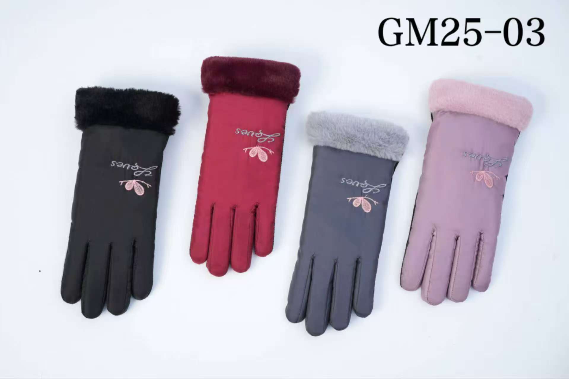 Guantes de esquí al aire libre motocicleta scooter eléctrico guantes de ciclismo más peluche y engrosado a prueba de viento antideslizante mercado de la mañana mercado de la noche al por mayor pic 7