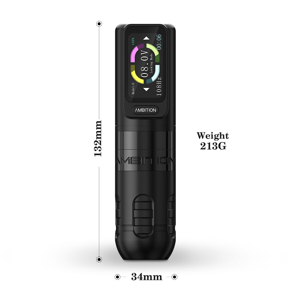 shanilak color screen touch straight rod tattoo pen, brushless motor wire cutting and fogging all-in-one machine, tattoo equipment and tools pic 15