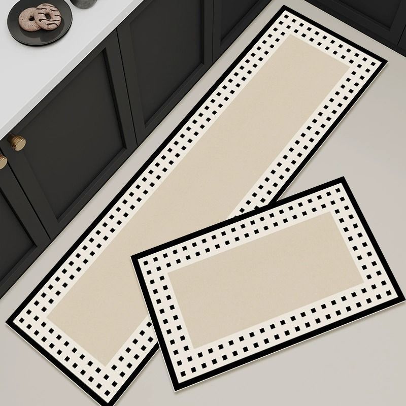 简约轻奢硅藻泥风格地垫厨房吸水防滑速干长条地毯浴室卫生间脚垫详情14