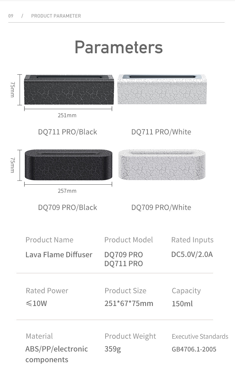 创意新品熔岩七彩火焰香薰机桌面家用氛围usb插电仿真火焰加湿器详情30