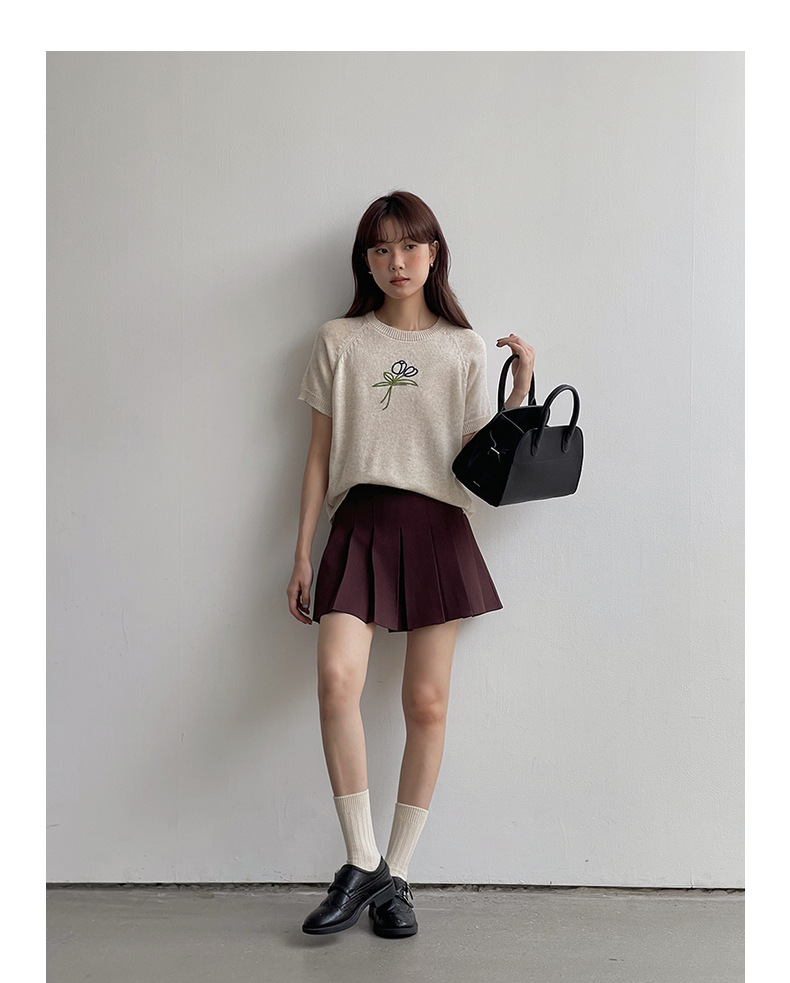 【主推 首尔私校百褶裙】高腰显瘦A字jk短裙女夏新款半身裙N127B详情20