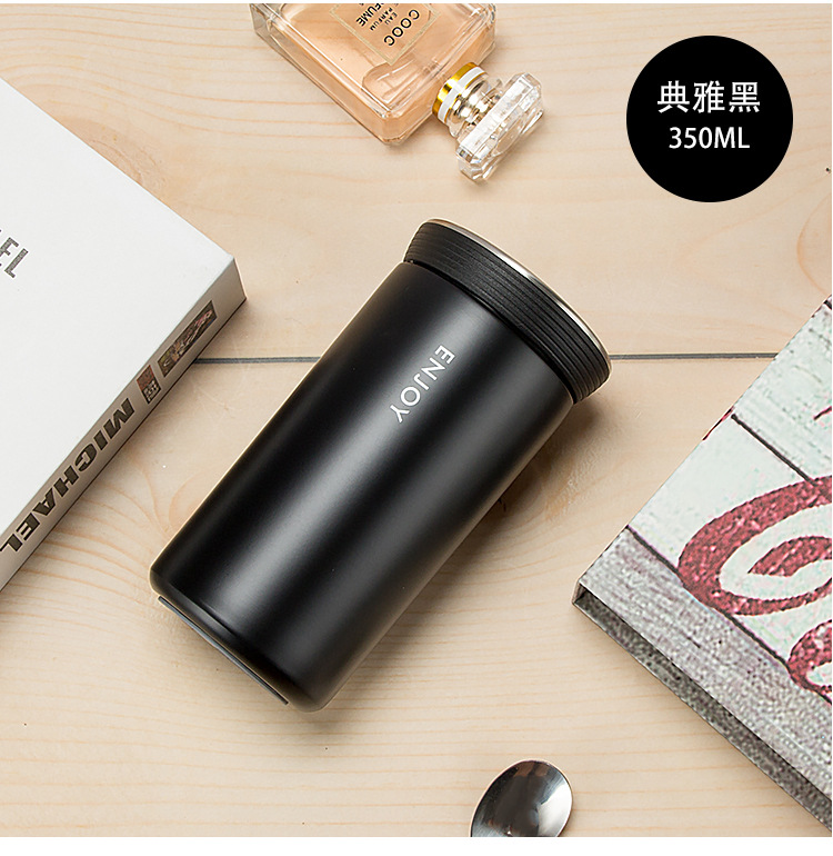 简约韩版创意时尚水杯子真空304不锈钢保温杯 带茶漏便携小巧茶杯详情12