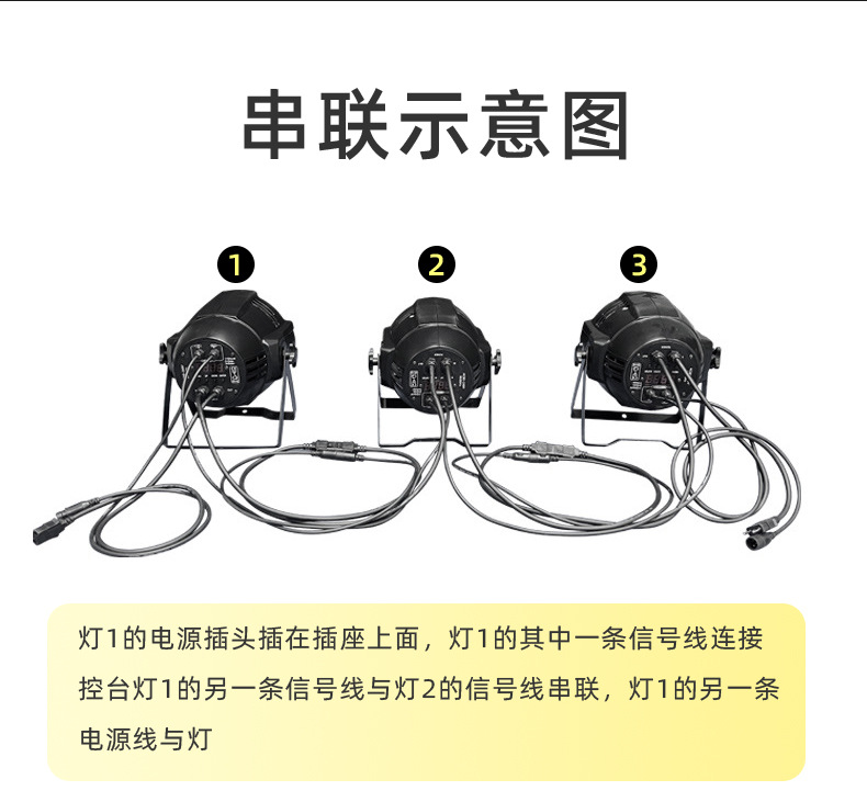 Stage lighting: 200W four-eye face light, LED full-power fill light, COB par light, wedding performance audience light panel pic 15