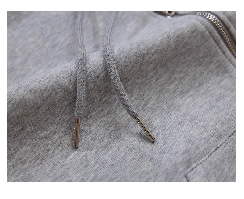 春秋薄款纯棉外套oversize大码宽松开衫卫衣ins胖mm上衣男女同款详情20