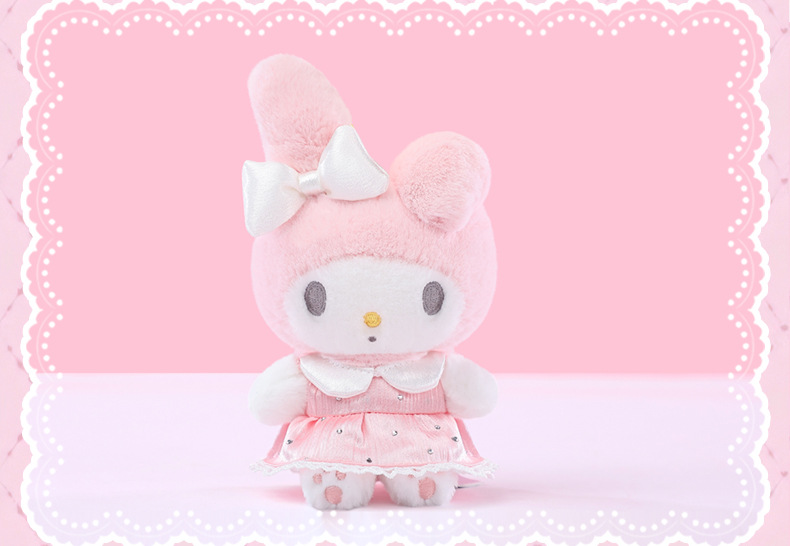 Authentic Sanrio Butterfly Dance Melody Melody plush keychain, schoolbag, backpack pendant and accessory for girls pic 9