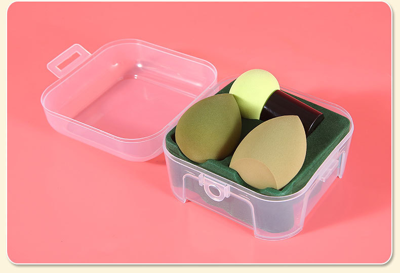 樱微美蘑菇头美妆蛋气垫粉扑套装葫芦粉扑鸡蛋盒套装包装遇水变大详情15