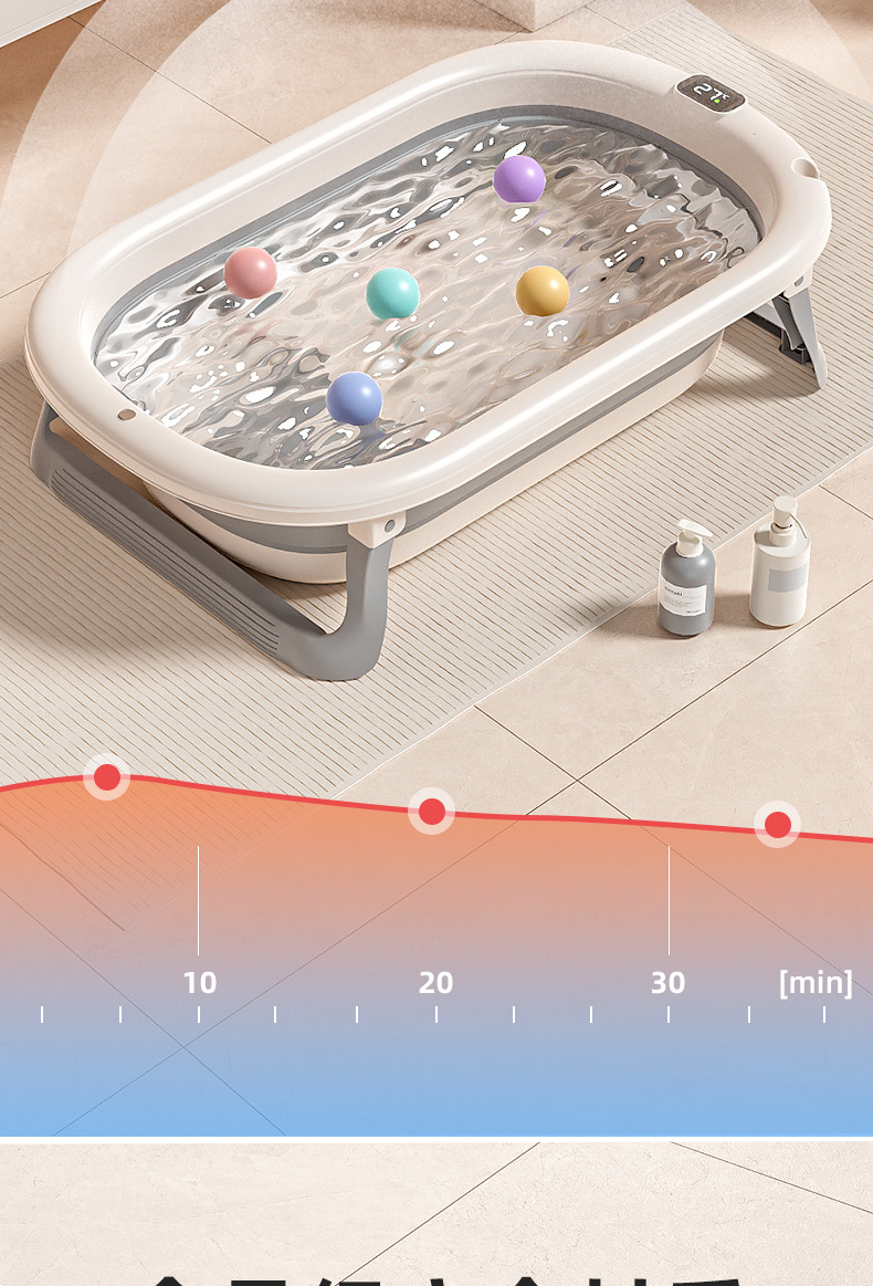 大号婴儿洗澡盆浴盆宝宝可折叠幼儿坐躺浴桶小孩家用新生儿童用品详情3