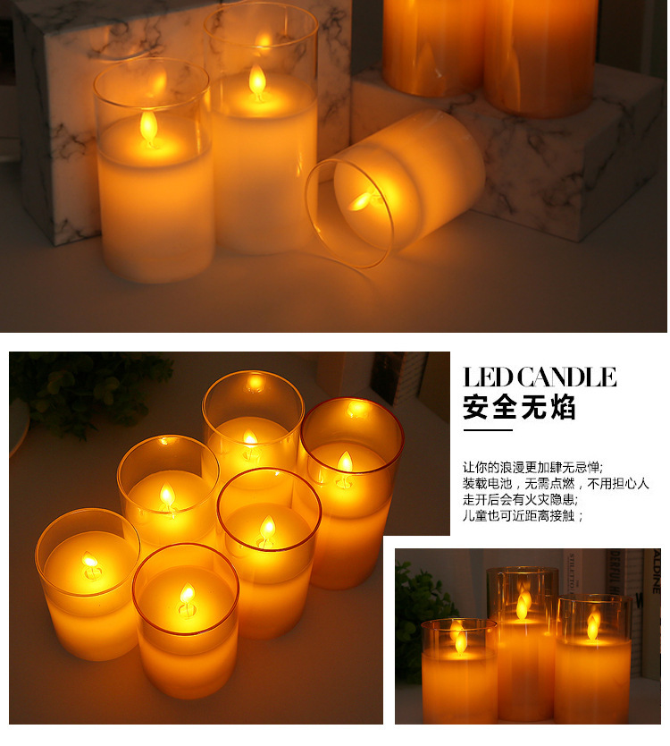 LED电子蜡烛仿真摇摆亚克力玻璃杯蜡圣诞节生日婚庆气氛布置蜡烛详情20