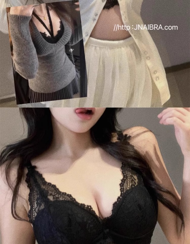 龙心蕾丝挂脖内衣女小胸聚拢纯欲法式性感叠穿吊带内搭胸衣文胸罩详情18