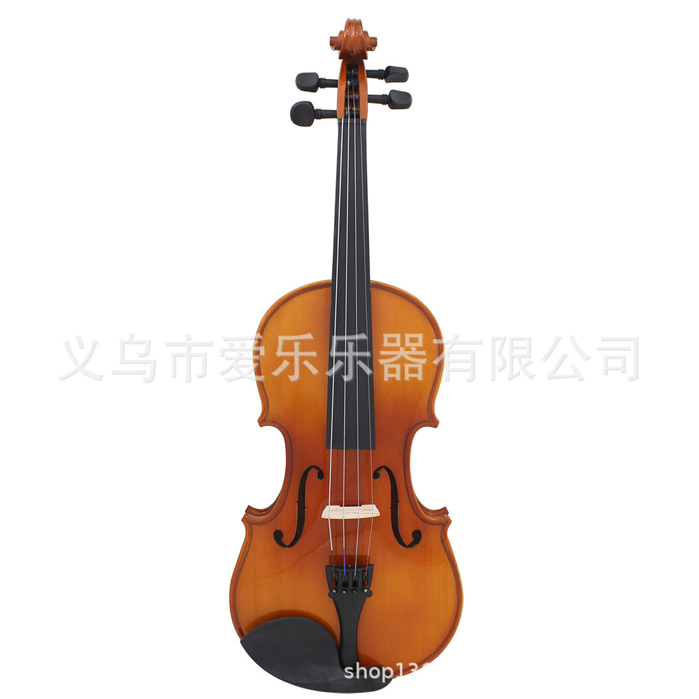 4/4 Solid wood violin natural color playing violin set for children, adults and beginners pic 5