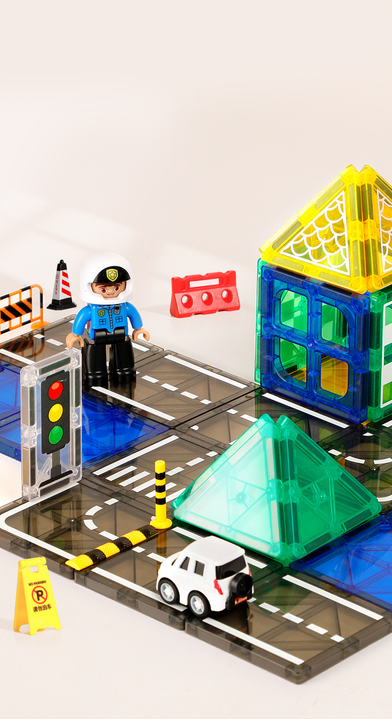 ONSHINE/ Childhood Infinity 4D Diamond Surface Nature Three-Dimensional Color Window Magnetic Sheet Urban Traffic Engineering Architecture pic 3