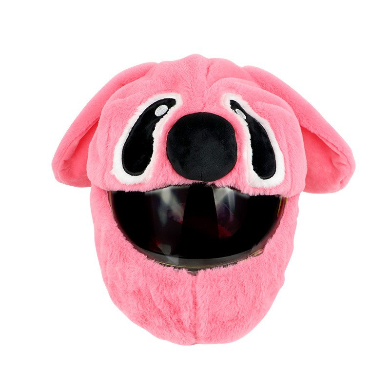 Plush helmet protection headgear, Teddy full helmet cartoon design, unisplendour motorcycle personalized helmet cover pic 5