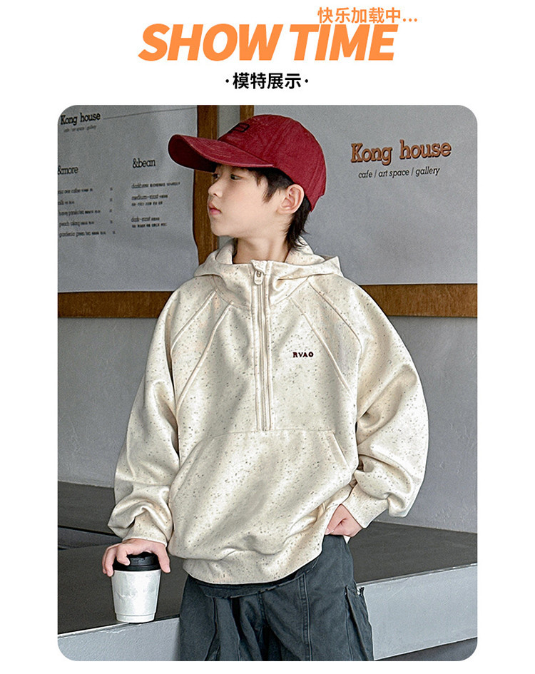 男童卫衣春秋款2025新款痞帅儿童装春季连帽长袖上衣运动男孩春装详情10