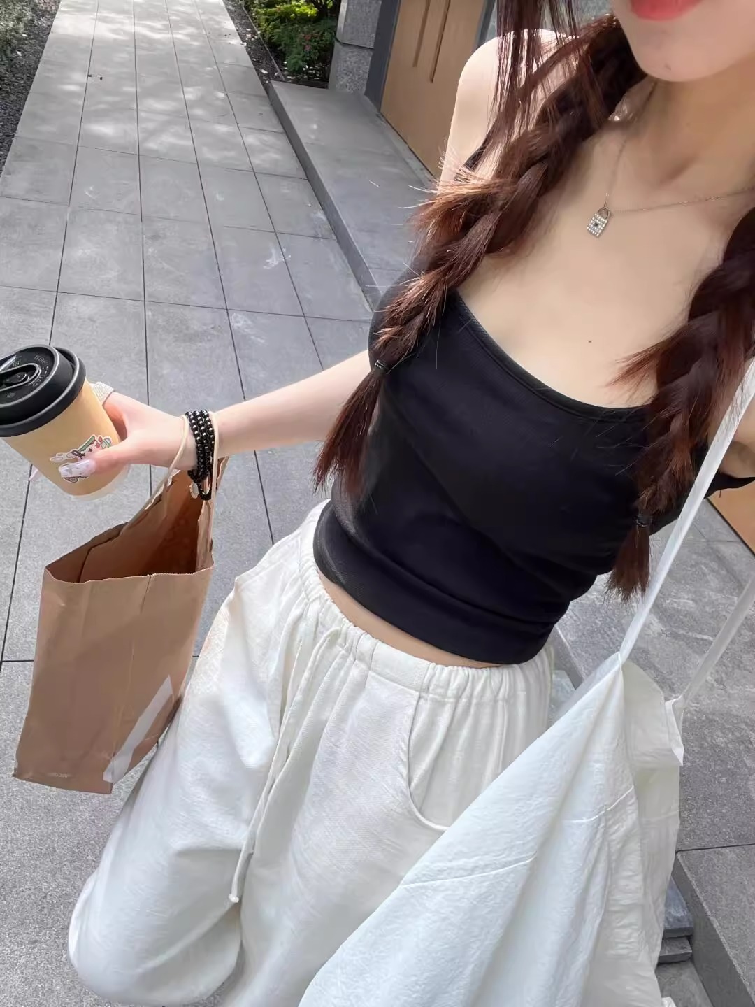 亚麻阔腿裤女夏薄款高腰垂感宽松显瘦拖地休闲裤窄版冰丝直筒长裤详情16