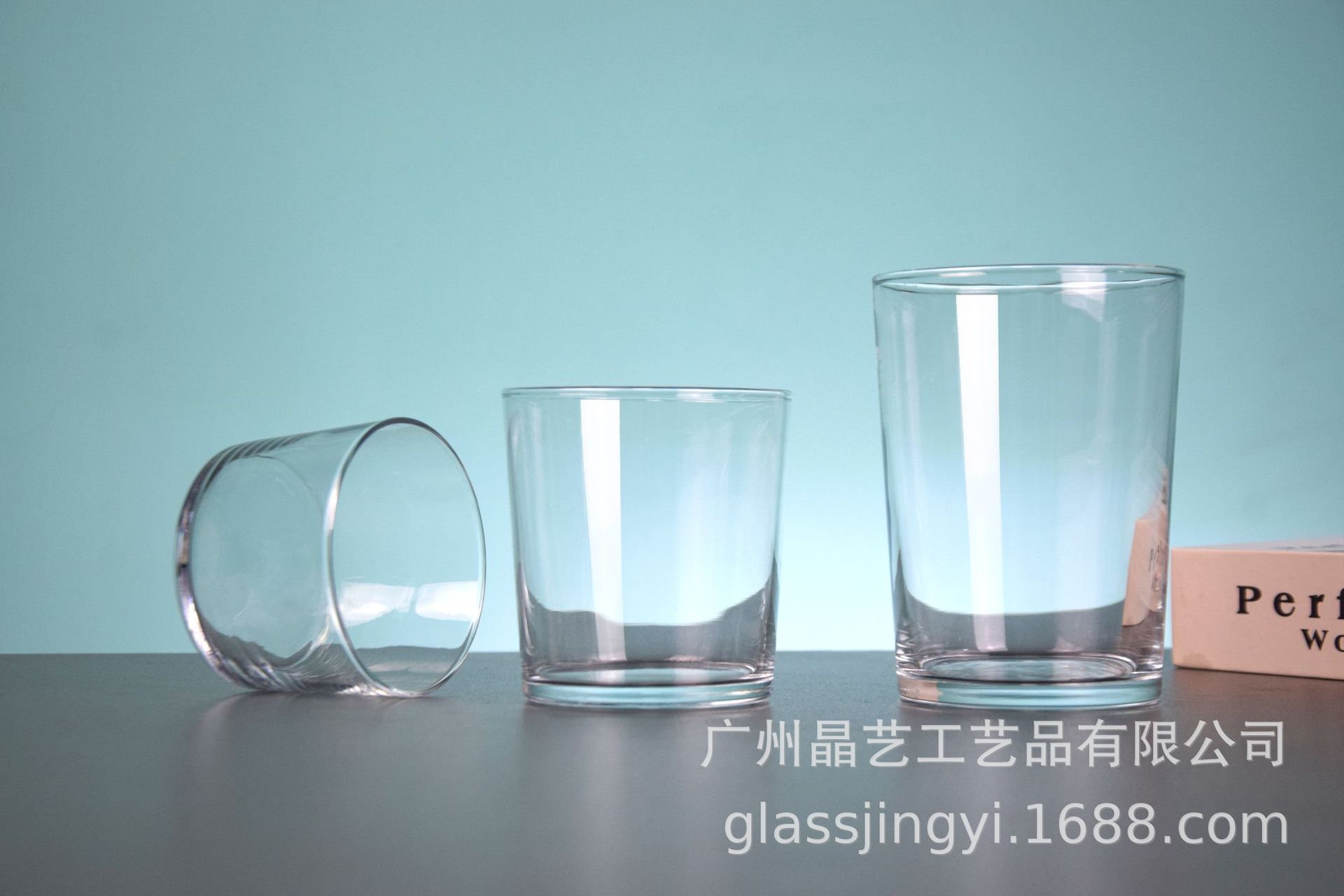 宽口玻璃杯简约水杯INS果汁雪糕苏打水杯直身家用餐厅矮款玻璃杯详情10