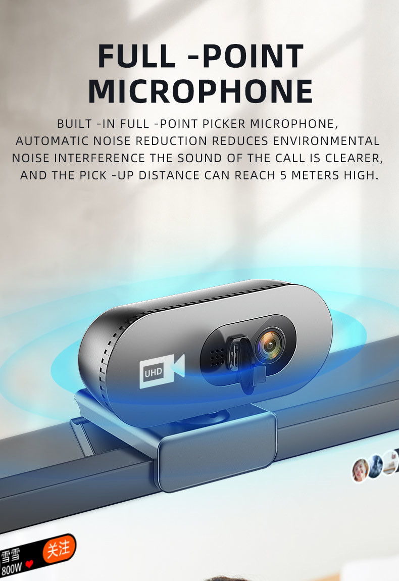 电脑摄像头1080P高清USB摄像头 内置麦克风 usb网络摄像头 webcam详情6