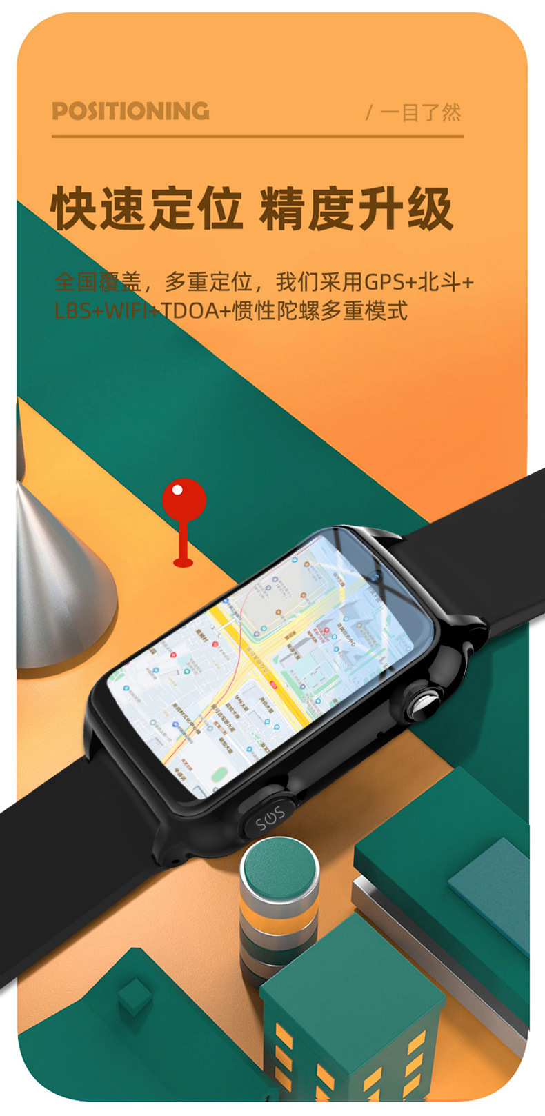 Cross-border bestsellers: Elderly card-inserting smart watches, adult health monitoring watches, heart rate and blood oxygen measurement smartwatches pic 6