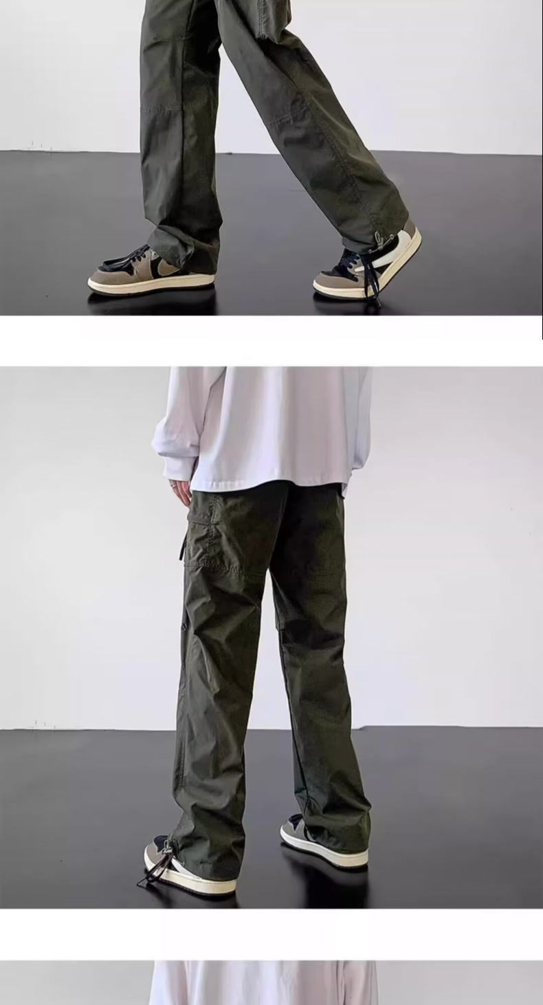 美式机能风冲锋裤男款春秋季速干抽绳束脚裤子户外工装徒步登山裤详情15