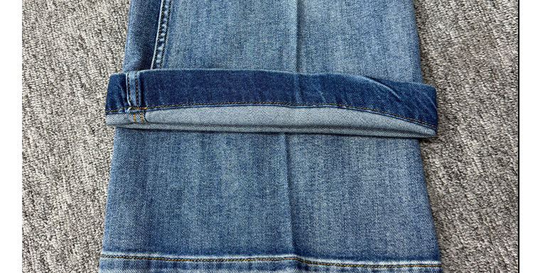 PL blue jeans for men and women, high-waisted loose, casual, versatile, wide-leg trousers with patch pockets, European and American style 2026 new style pic 25