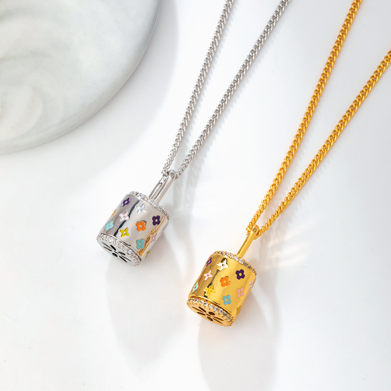 柏伶新款复古爆款项链小提包锁精致轻奢小香风锁骨链女高级感饰品详情5