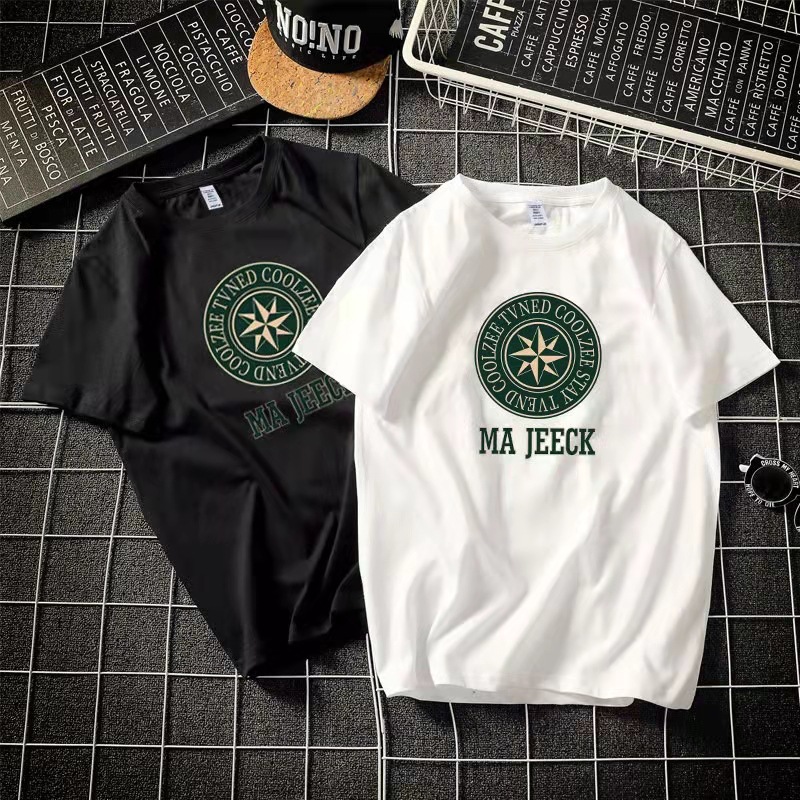 Wholesale of 2025 new summer pure cotton round-neck half-sleeved T-shirts for both men and women, loose short sleeves pic 2