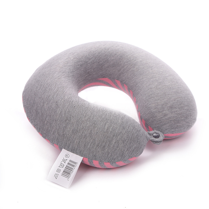 条纹新款U型枕慢回弹记忆棉托背颈枕旅行枕颈椎便携旅游家用枕详情22