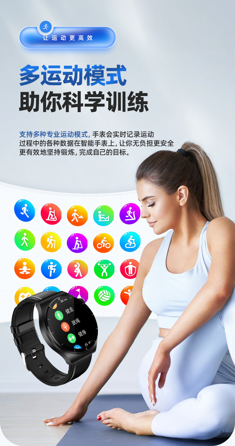 【2023 Uric Acid and Blood Sugar watch 】smart watch Lipid and Blood Pressure ECG Communication Sports Watch pic 11
