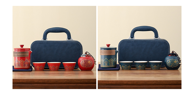 Travel tea sets, portable quick cups, outdoor tea POTS, corporate and company annual meeting souvenirs, business gifts, logos pic 19