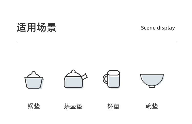 硅胶隔热垫餐桌垫杯垫防烫垫耐高温餐垫锅垫碗垫家用盘垫砂锅垫子详情5