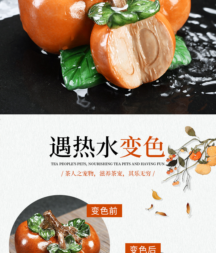 变色荔枝茶宠摆件精品可养创意个性茶玩茶道茶具配件抖音同款茶宠详情2