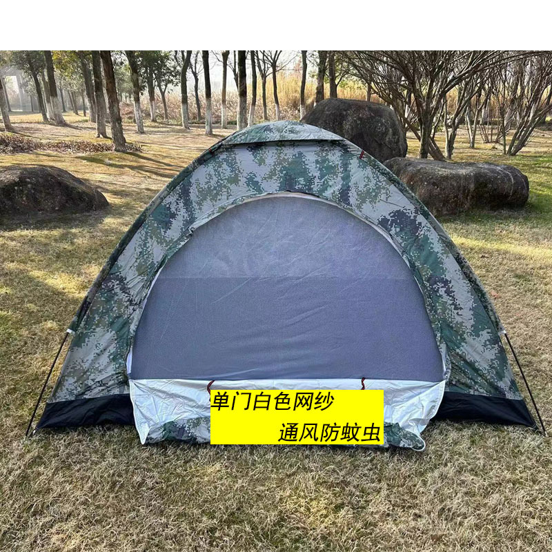 户外帐篷军绿迷彩数码手动搭建双人多人沙滩野营帐篷礼品帐篷批发详情4