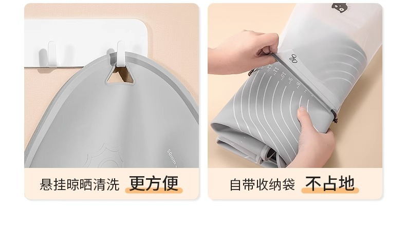 Silicone rubber dough kneading pad, food-grade thickened dumpling dough pad panel and dough pad, household cutting board for rolling dough, anti-slip pic 27