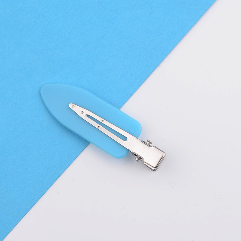 Korean diy cream clips, seamless hair clips, summer side hair clips, duckbill-shaped makeup bangs clips, broken hair clips, headwear pic 14