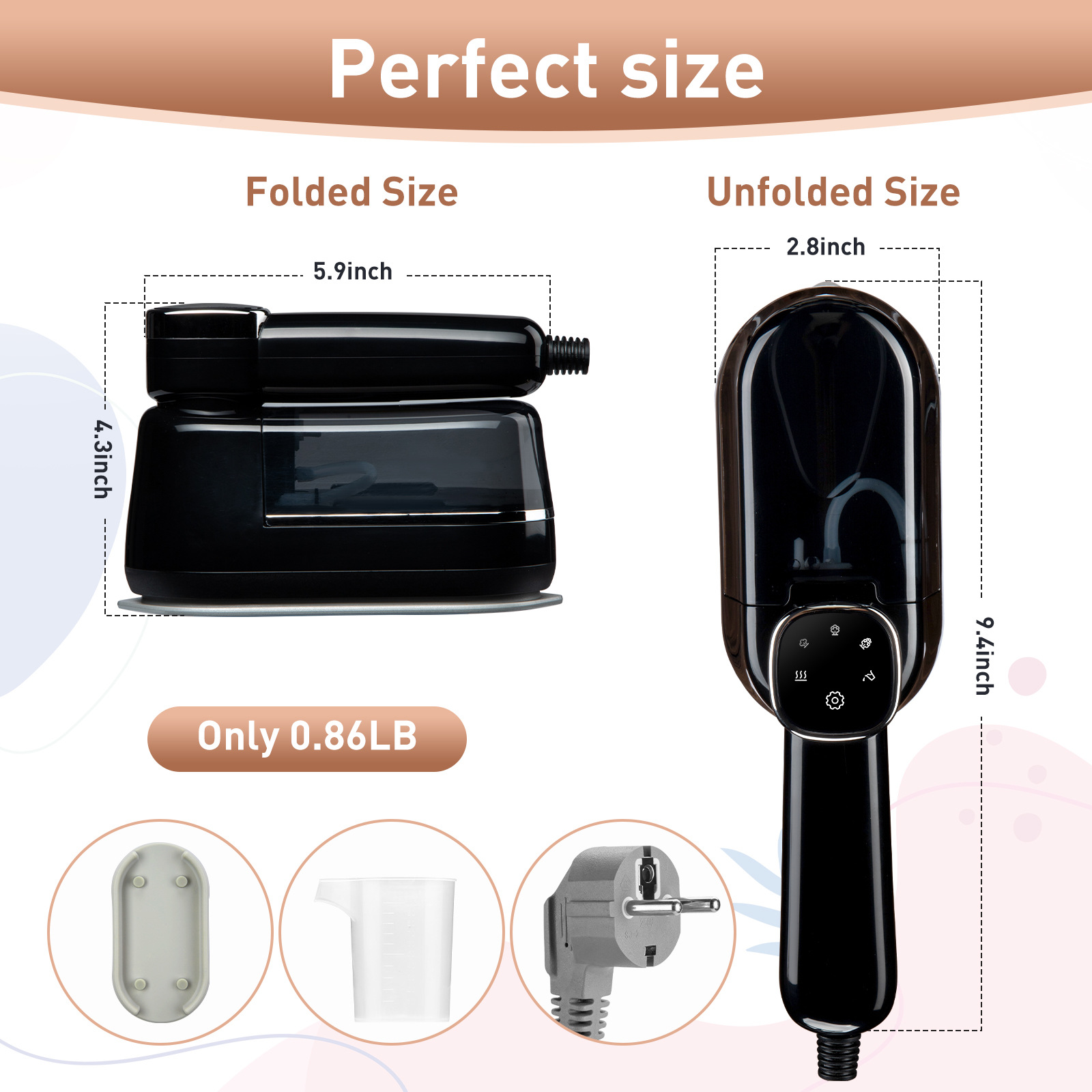 Haier vertical steam ironing machine, handheld steam ironing for home use, large capacity, high efficiency, anti-wrinkle, silent design pic 15