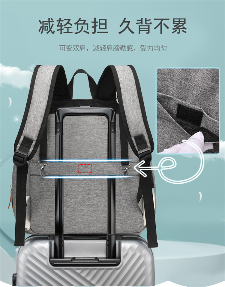 妈咪包包多功能外出时尚高级感双肩包母婴妈妈斜挎包跨境现货女包详情7