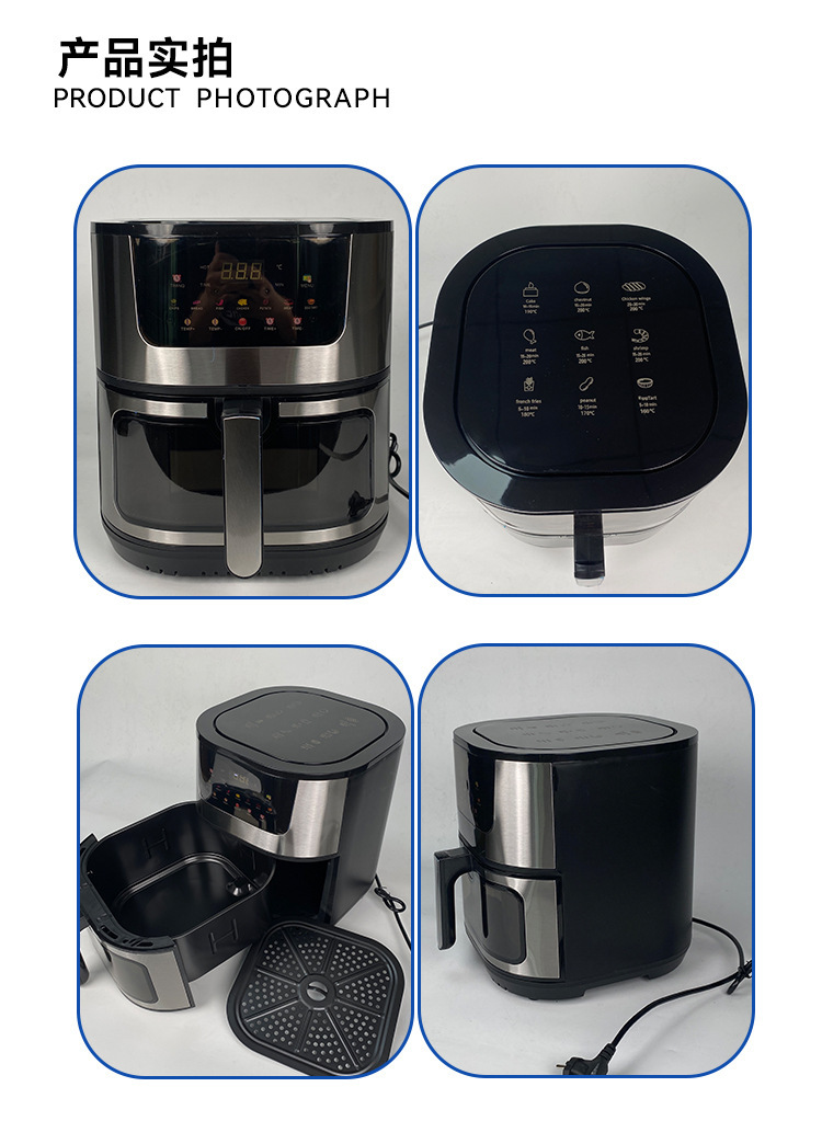 Cross-border 15L touch oven, aluminum-coated non-stick pan, visible electric oven, household and export 110V air fryer pic 25