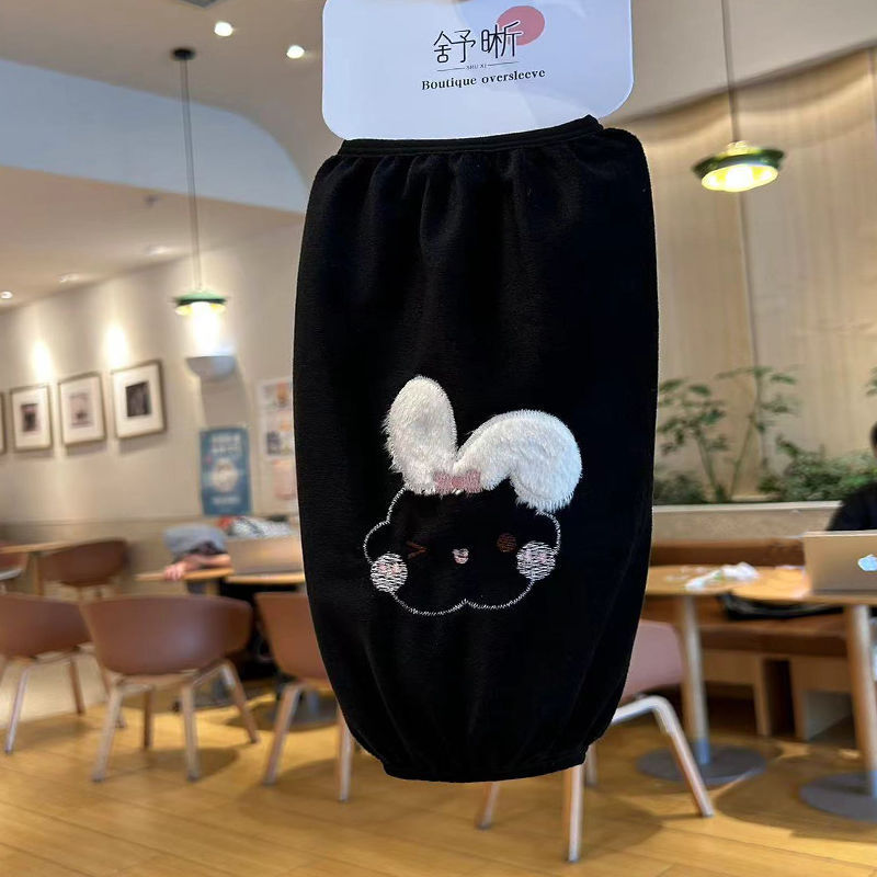 学生耐脏袖套可爱上班工作防污成人羽绒服秋冬套袖袖头长款护袖详情14