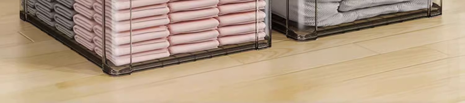 Transparent storage box, household plastic storage box, wardrobe, clothes, large capacity, toys, snacks, organization, cotton quilt storage box pic 2