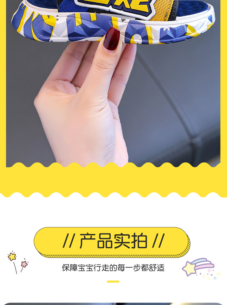 男童凉鞋2024新款夏季中大童韩版小男孩鞋子休闲软底儿童沙滩鞋潮详情10
