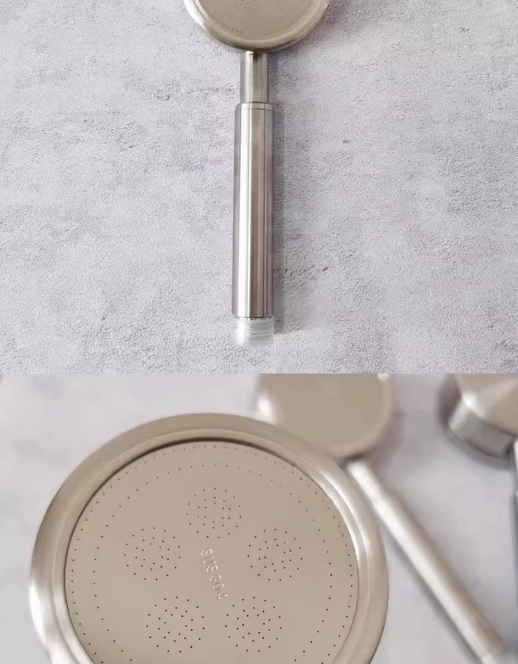 不怕摔!可用一辈子!电商代发304不锈钢浴室花洒增压洗澡加压超强详情3