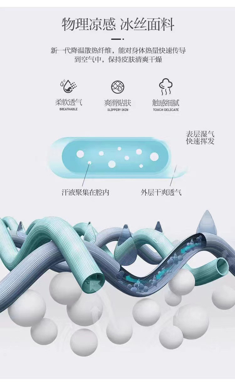 冰丝凉感短袖男宽松学生黑白半袖体恤夏季潮流圆领T恤百搭打底衫详情3